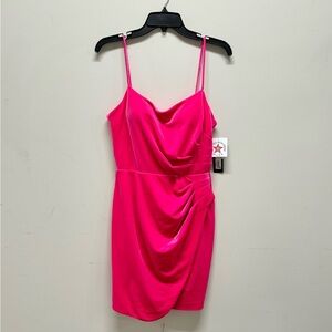 Betsy & Adam Velvet Pink Mini Dress